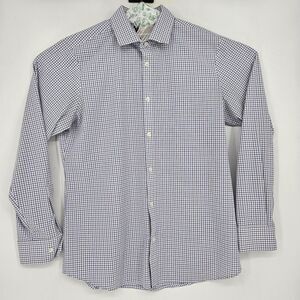 Mizzen Main Shirt Mens Extra Large Leeward Button Up Trim Fit Checkered
